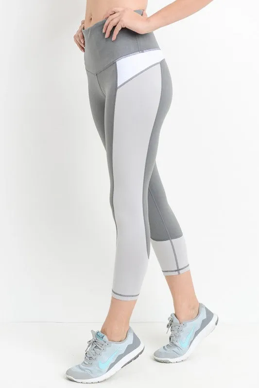 Gray Colorblock Active Pants