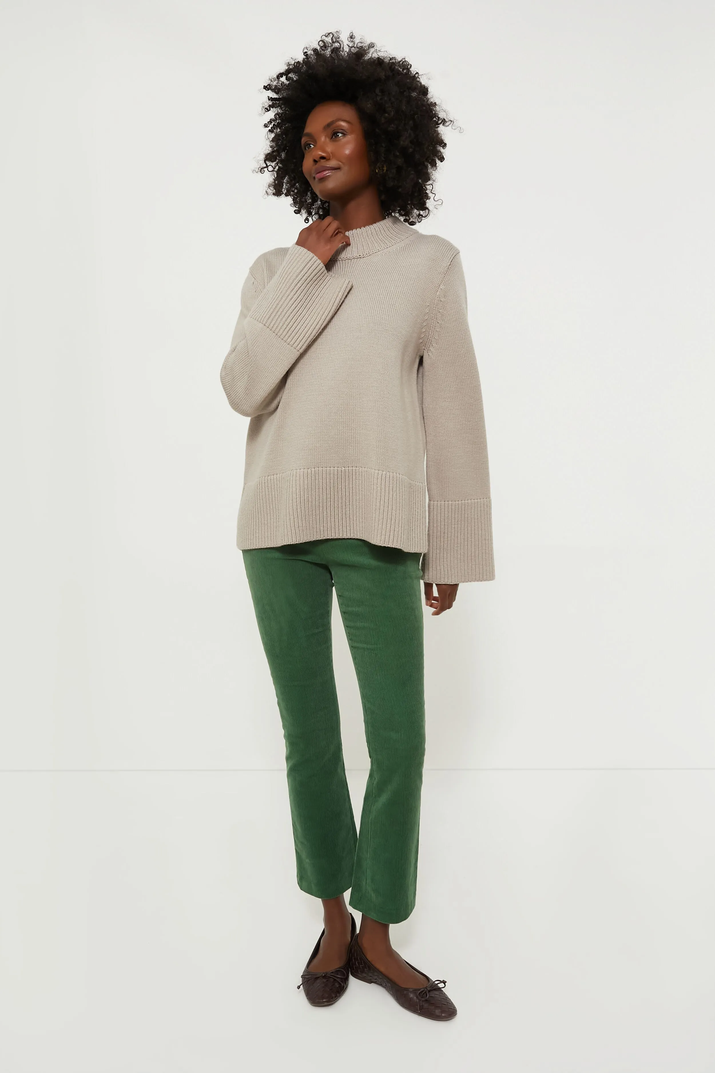 Green Corduroy Ashford Pants