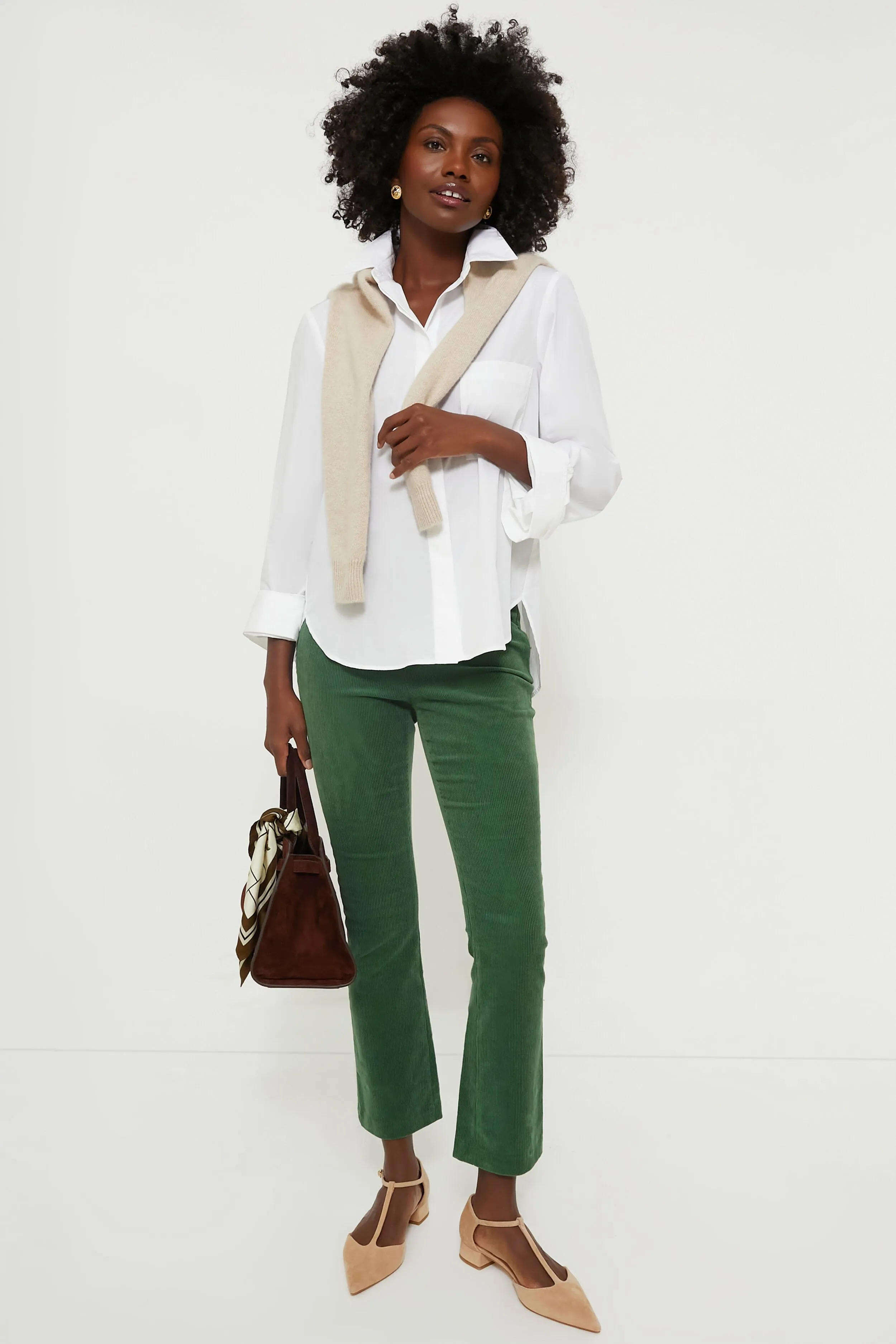 Green Corduroy Ashford Pants