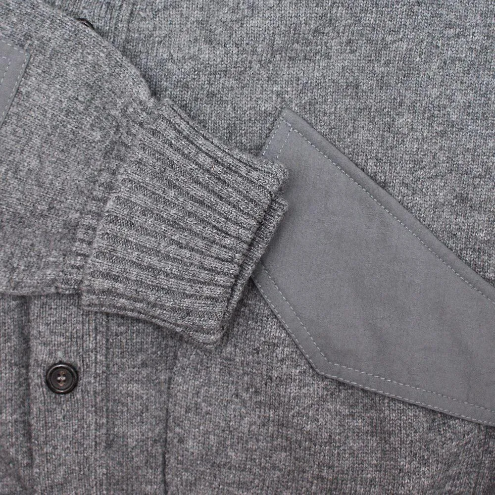 Grey Layered Cardigan