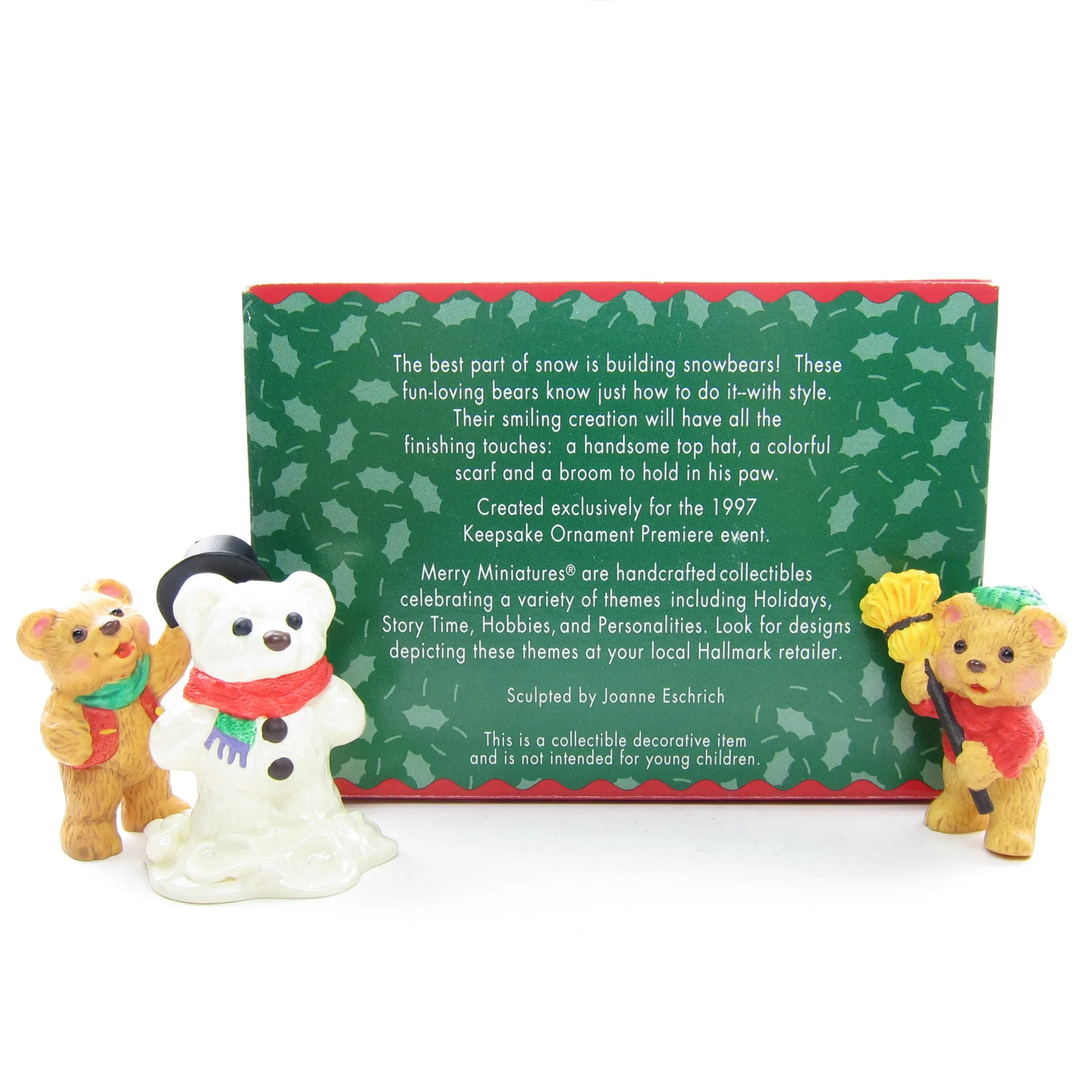 Hallmark Snowbear Season 1997 Merry Miniatures Figurines