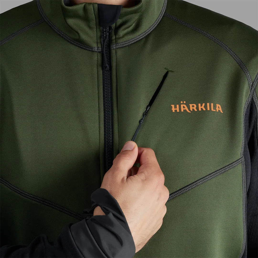 Harkila Scandinavian Fleece Jacket - Duffel Green/Black by Harkila