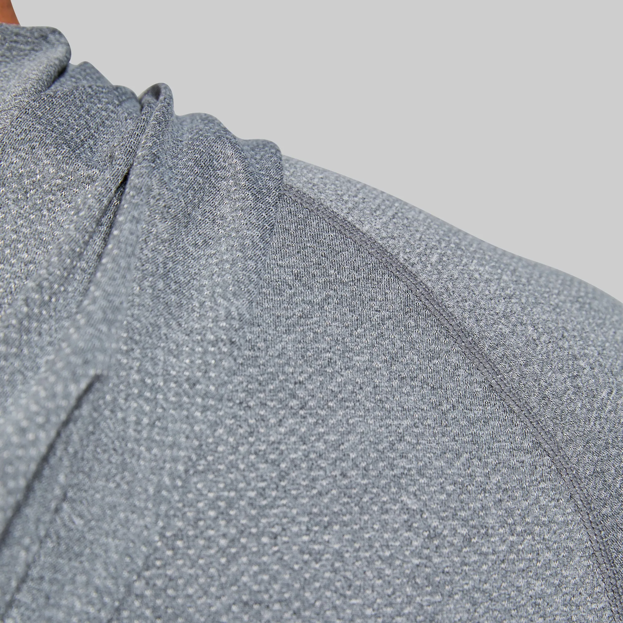 Heritage Henley Hoodie (Heather Grey)