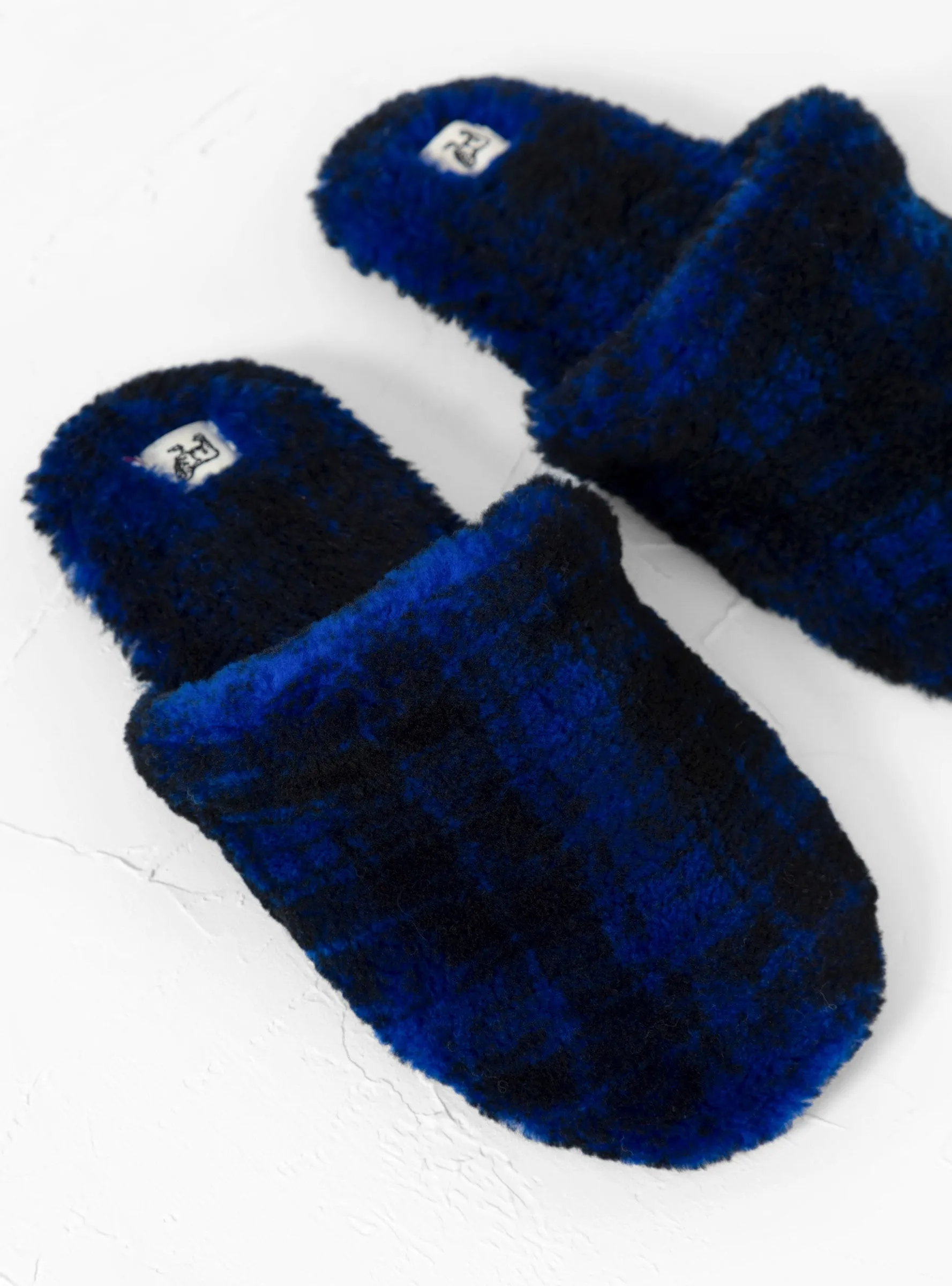 Hotel Slippers Tartan Print