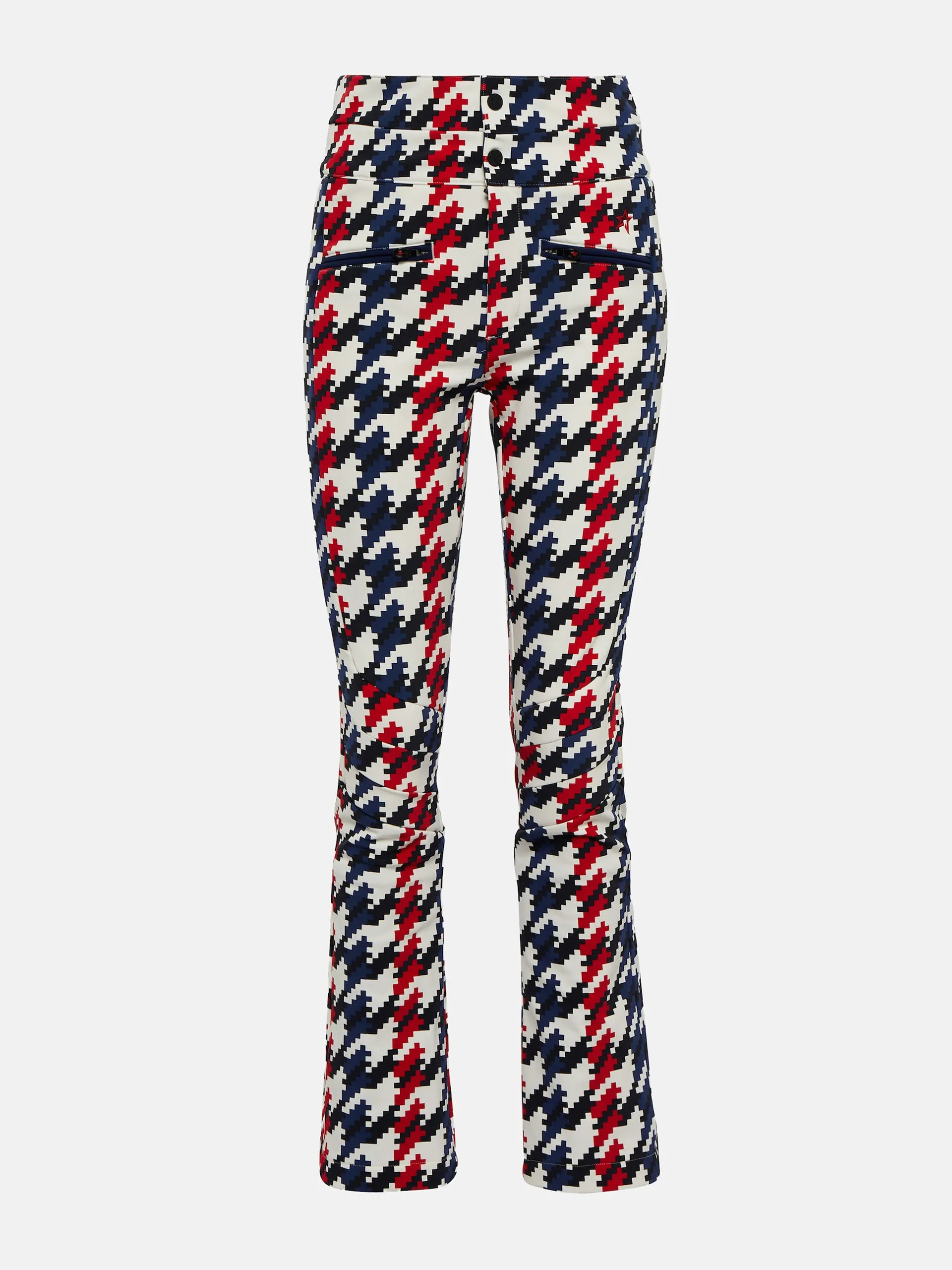 Houndstooth softshell ski pants