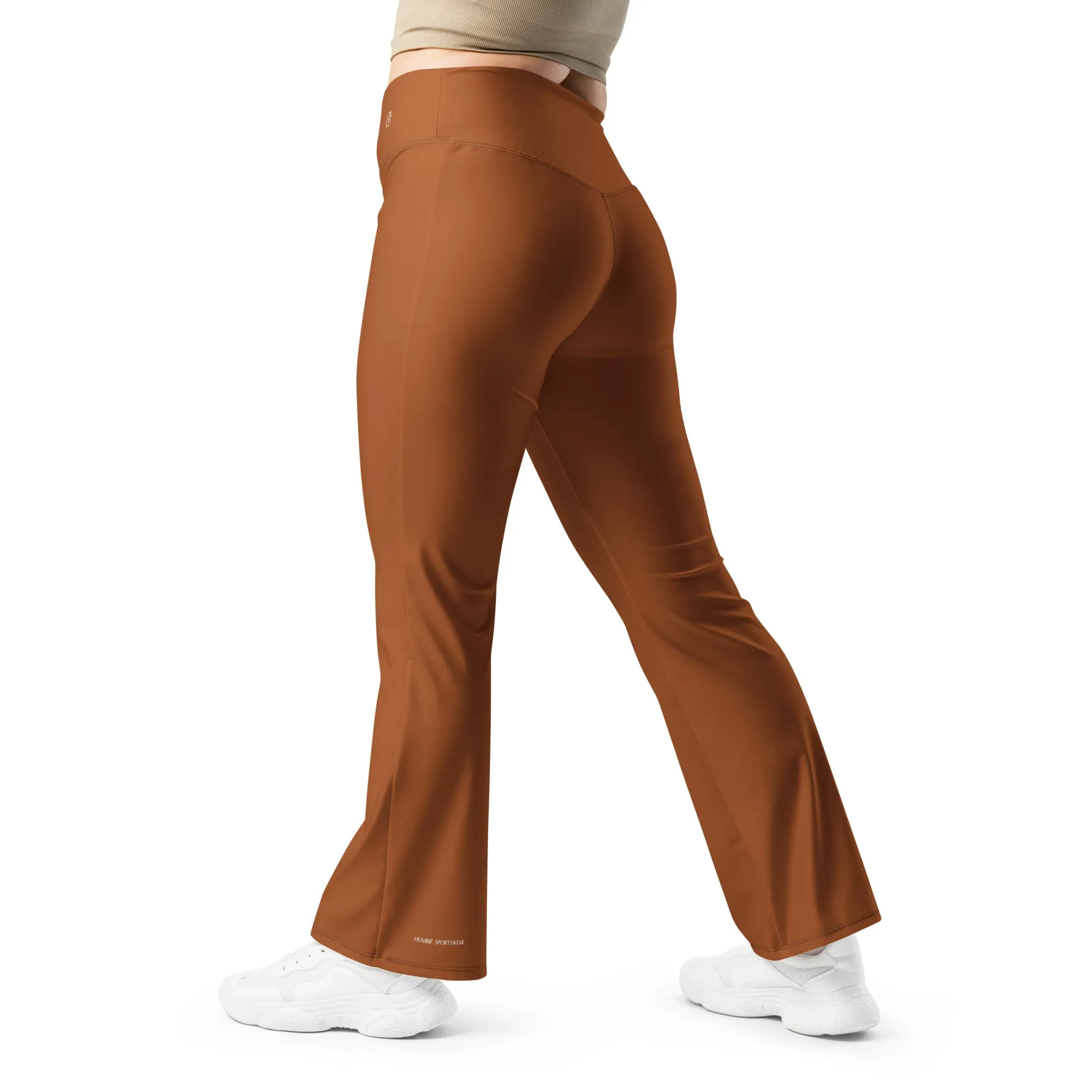 Humble Sportswear™ Women's Coco Brown Flare Leggings