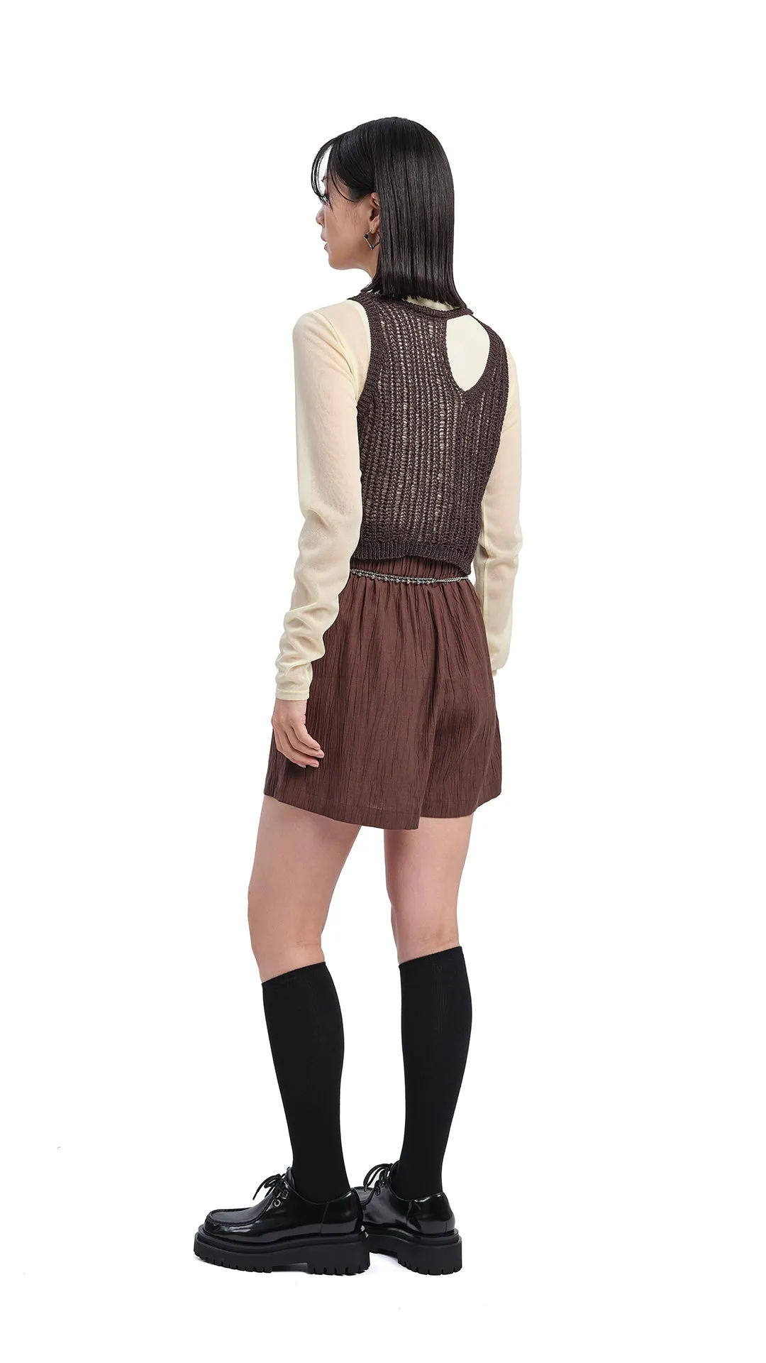 Knitted Cutout Vest