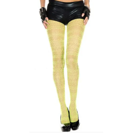 Lace Spandex Neon green Tights