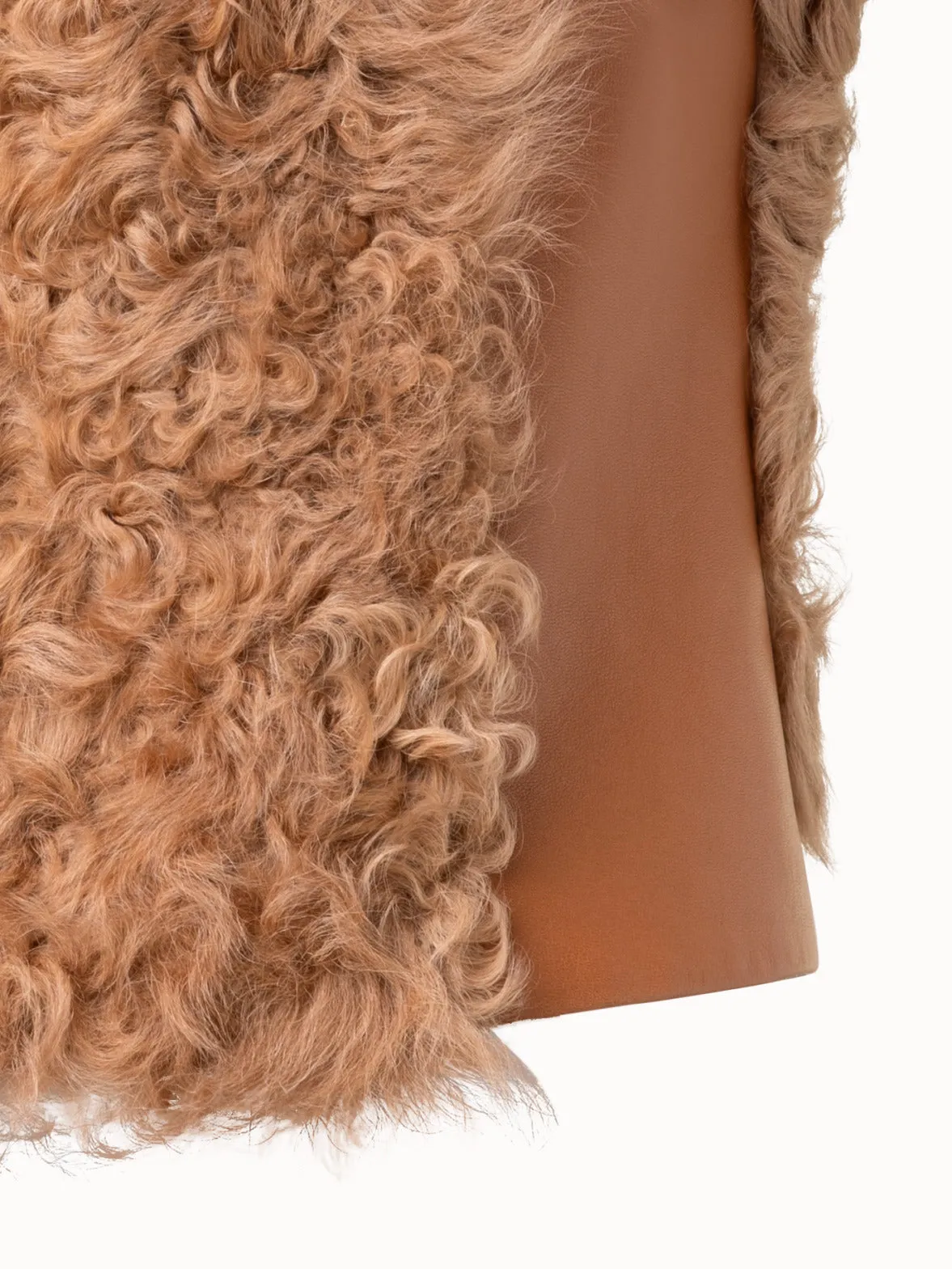 Leather and Fur Vest