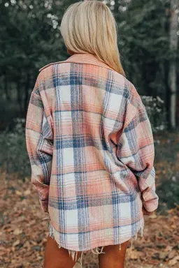 Light Pink Plaid Corduroy Shack