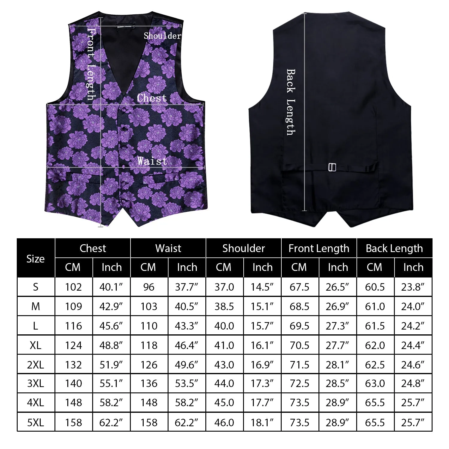 LightGoldenrodYellow Little Flower Silk Men's Vest Necktie Set Waistcoat Suit Set