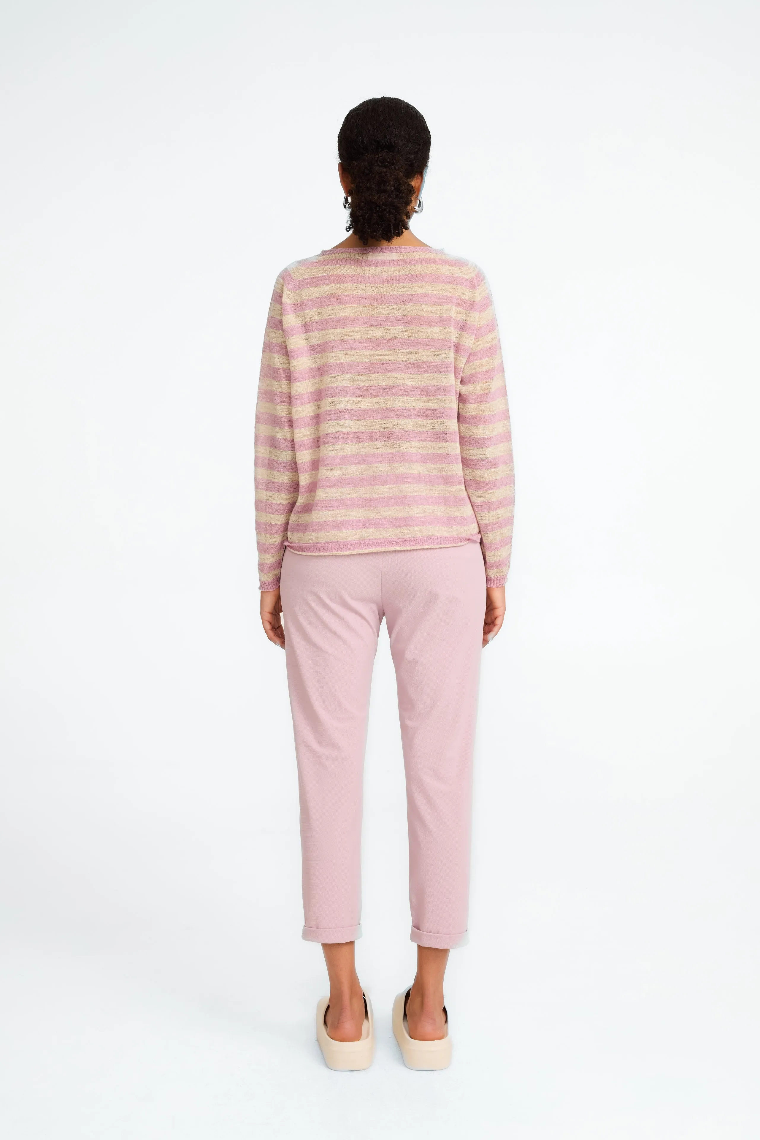 Linen line pullover EU 371 | Pudra