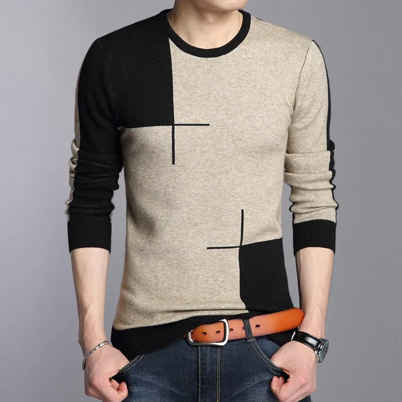 Liseaven Men Casual Pullover Sweater