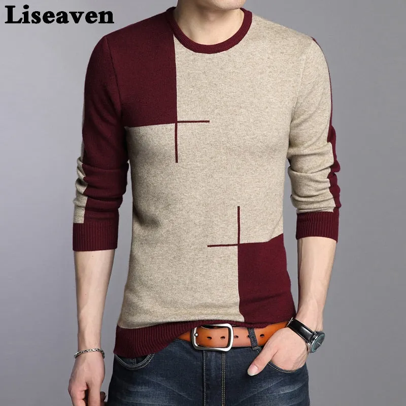 Liseaven Men Casual Pullover Sweater