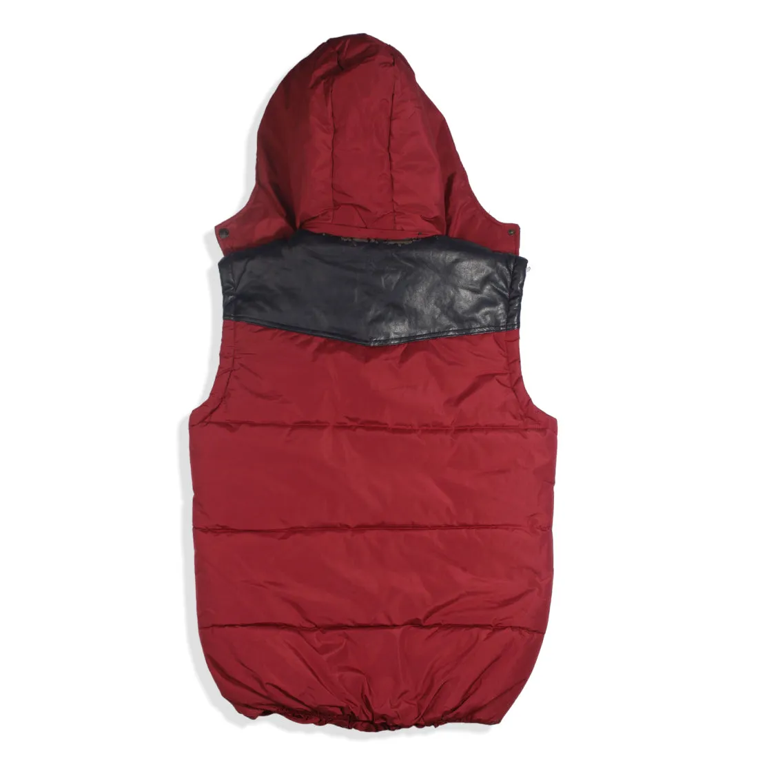 Men Warm winter vest with hoodie -8693