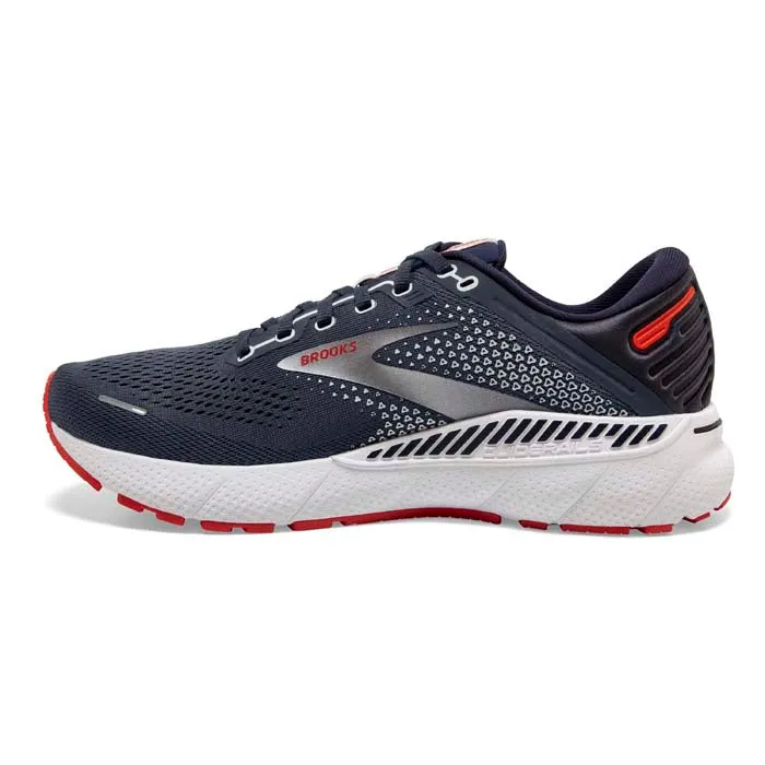 Mens Brooks Running Adrenaline GTS 22 in Peacoat/India Ink/Grenadine