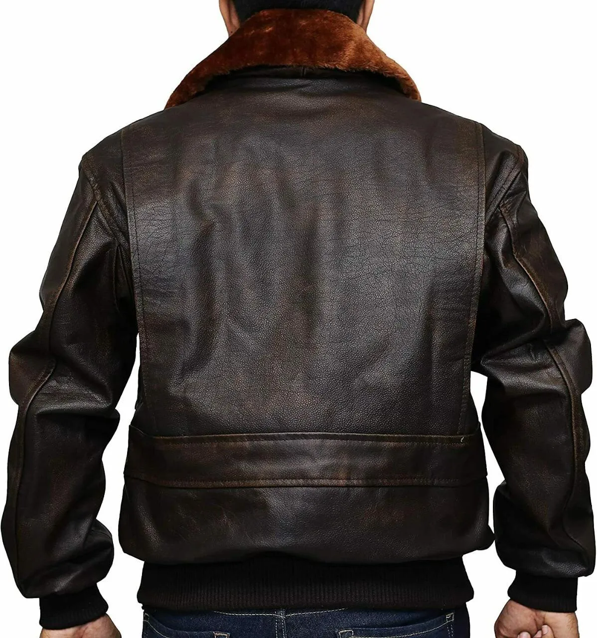 Mens Flying G1 Bomber Leather Jacket