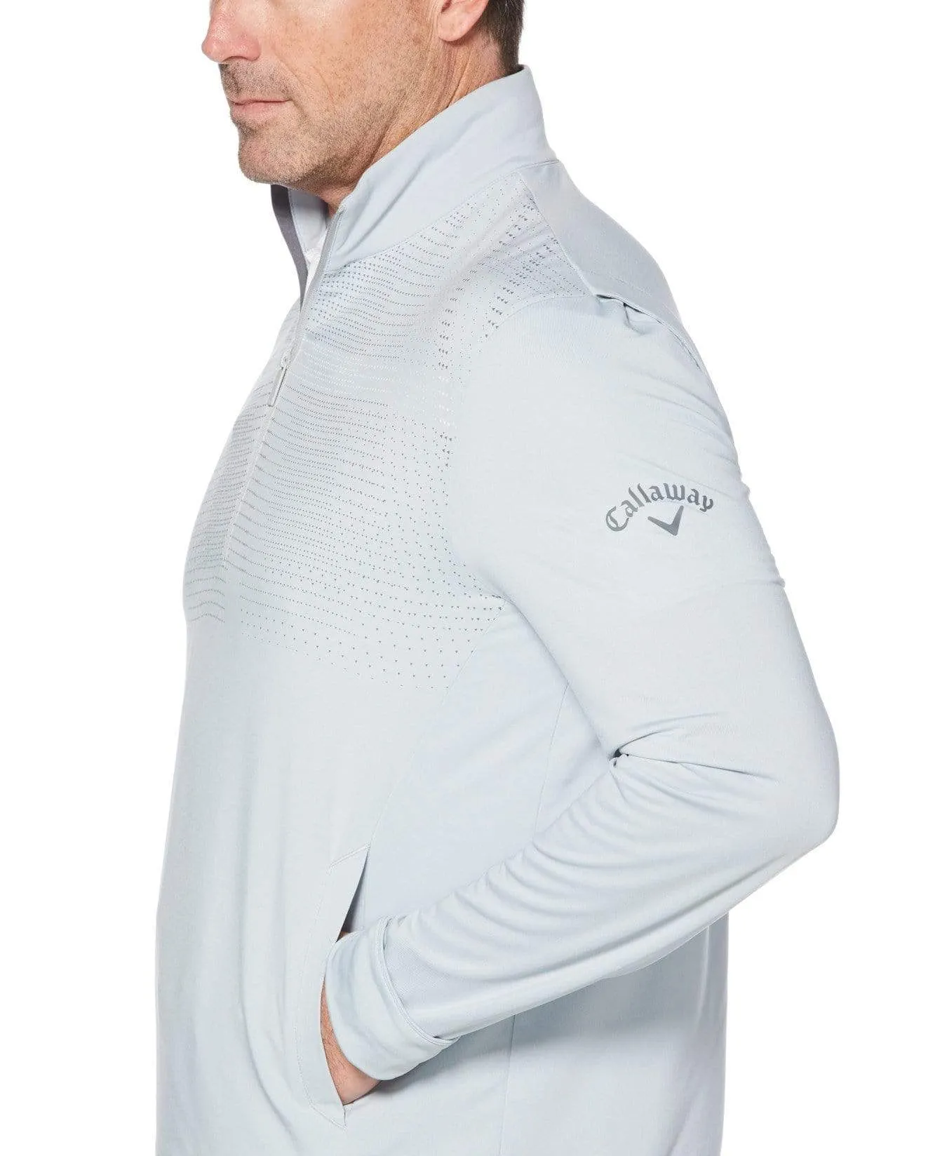 Mens Water Resistant Ergonomic 1/4 Zip Pullover