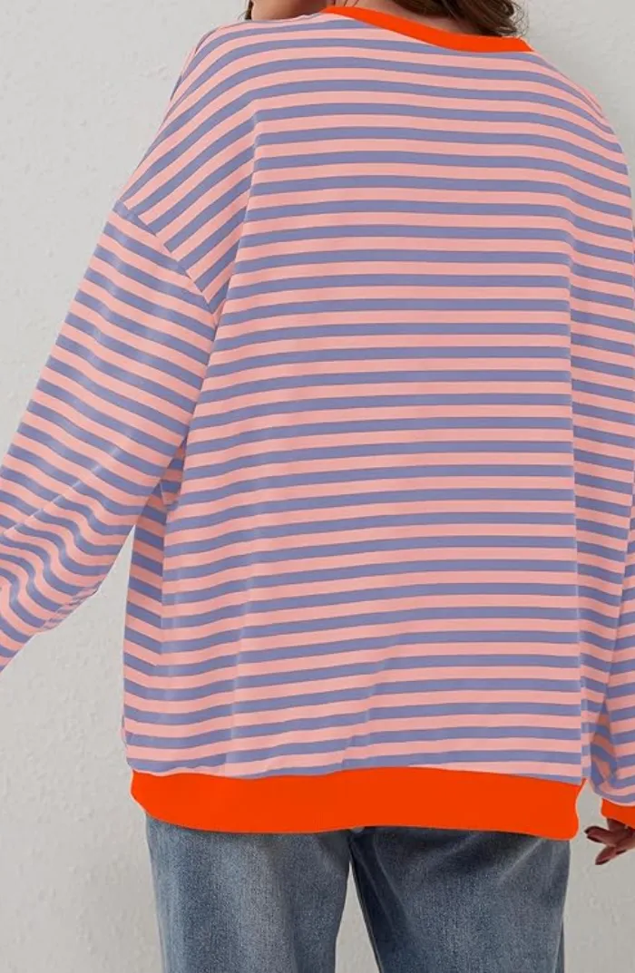 Mia | Striped Warm Oversized Sweater