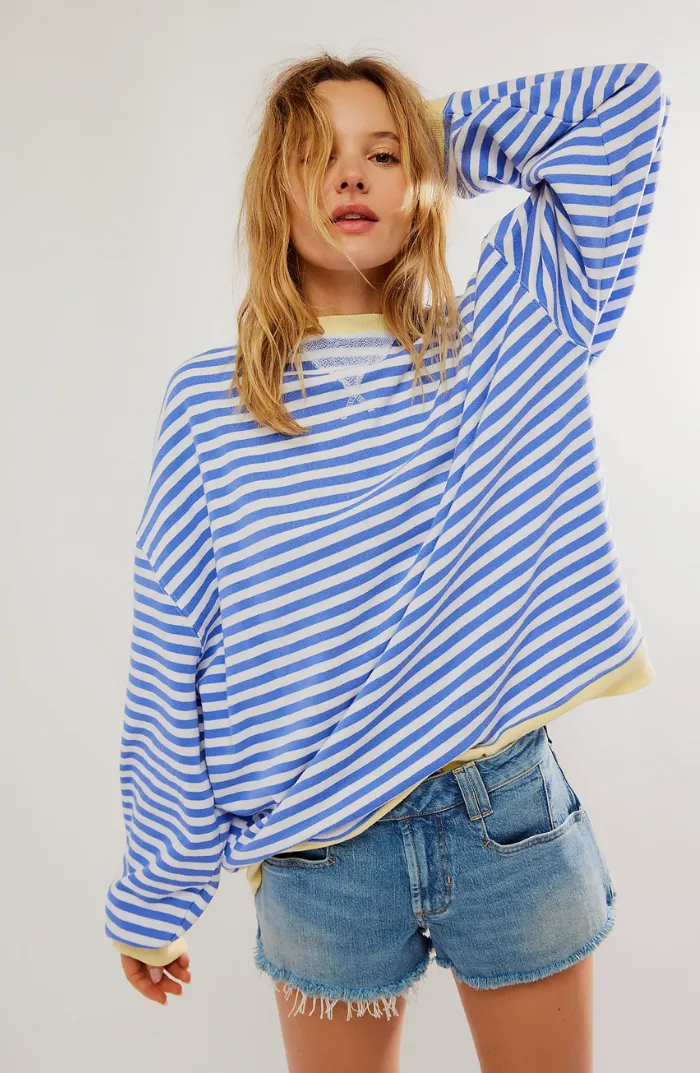 Mia | Striped Warm Oversized Sweater