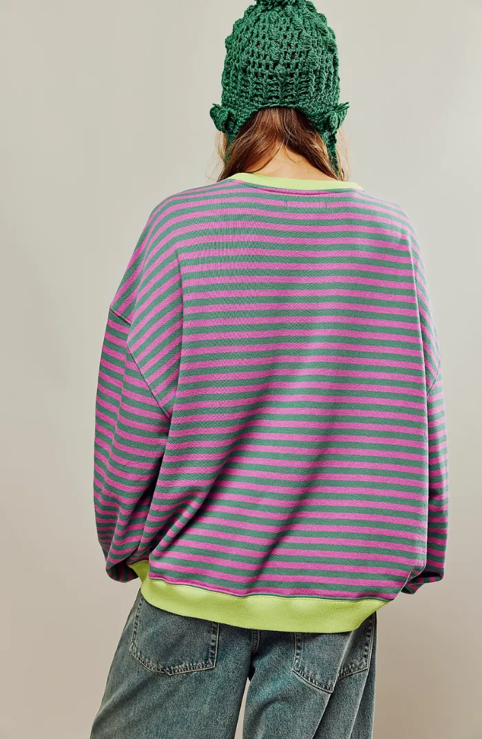 Mia | Striped Warm Oversized Sweater