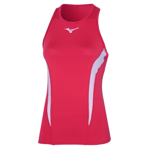 Mizuno Womens Printed Tank Top Opera Red