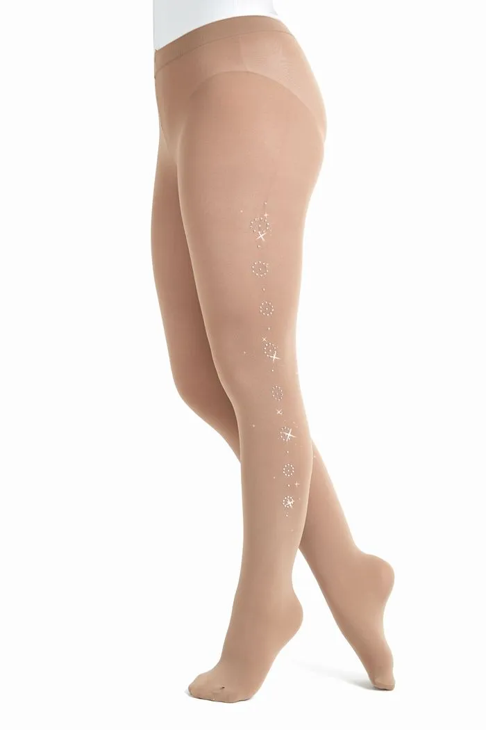 Mondor 944 Skating Tights, Footed, Genuine Swarovski Avail. 9 Colors