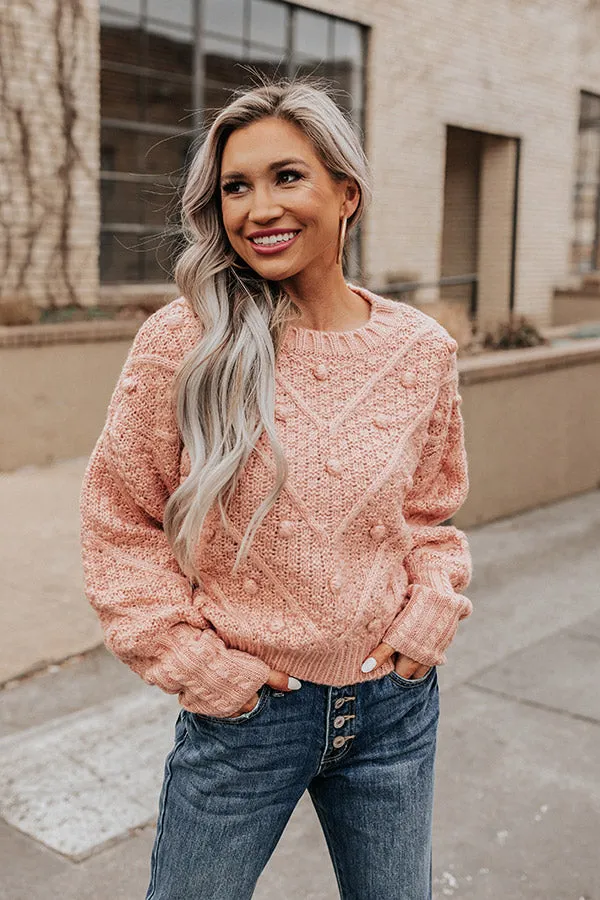 Most Loved Knit Sweater In Pink