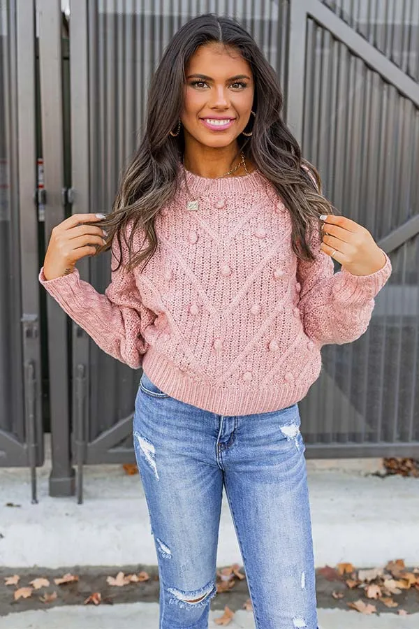 Most Loved Knit Sweater In Pink