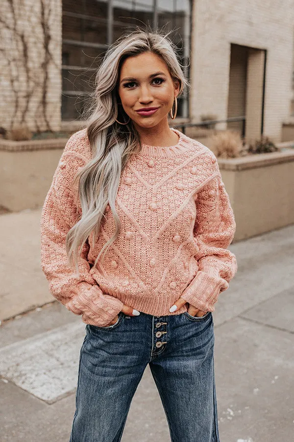 Most Loved Knit Sweater In Pink