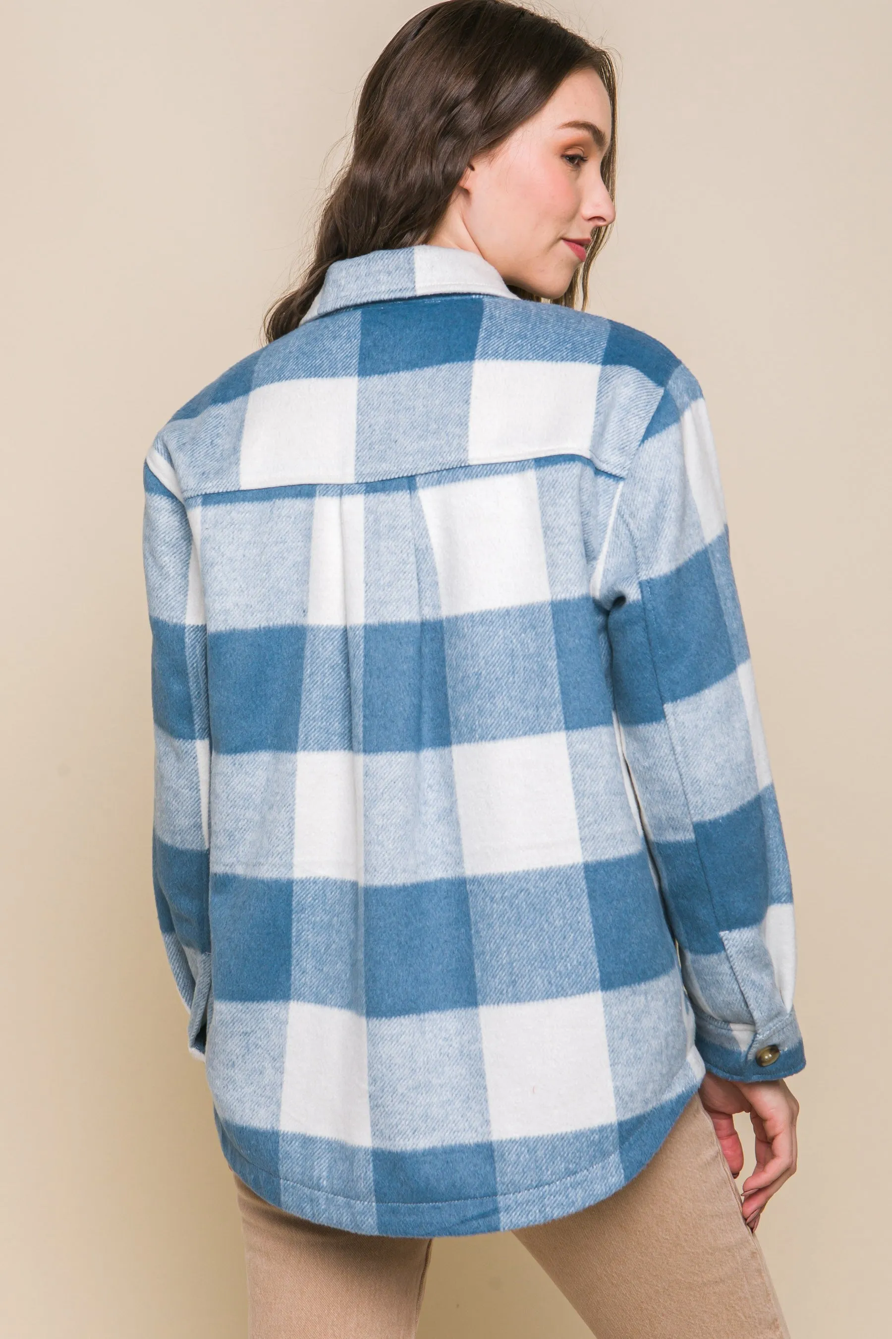 Myka Fleece Plaid Shacket- 4 Colors!