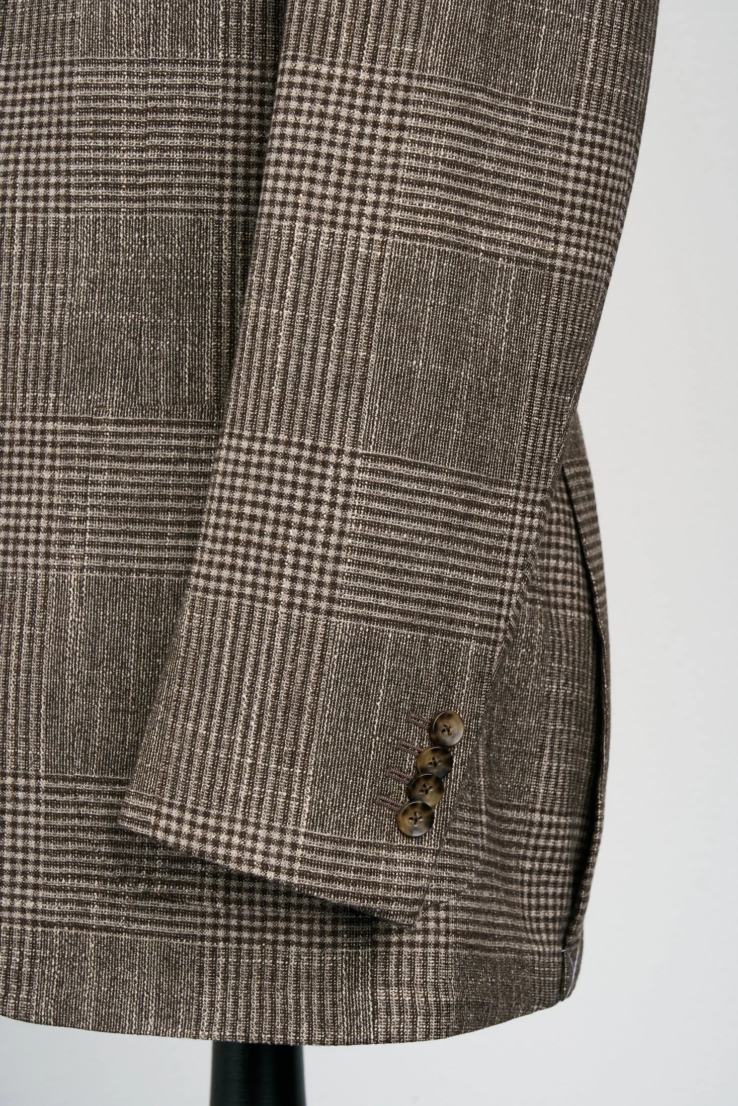 New Suitsupply Havana Brown Check Wool, Tussah Silk and Cashmere Blazer - Size 36R, 40R, 40L, 42R