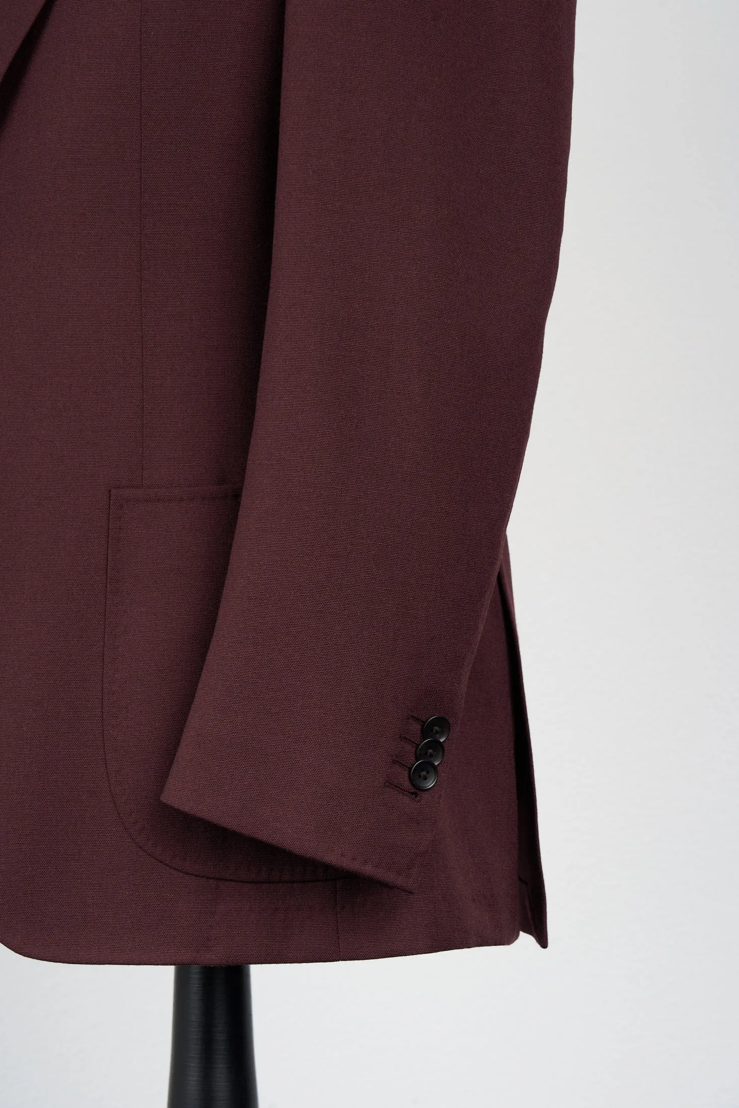 New Suitsupply Havana Burgundy Wide Lapel Wool and Cashmere Unlined Blazer - Size 38R and 42R