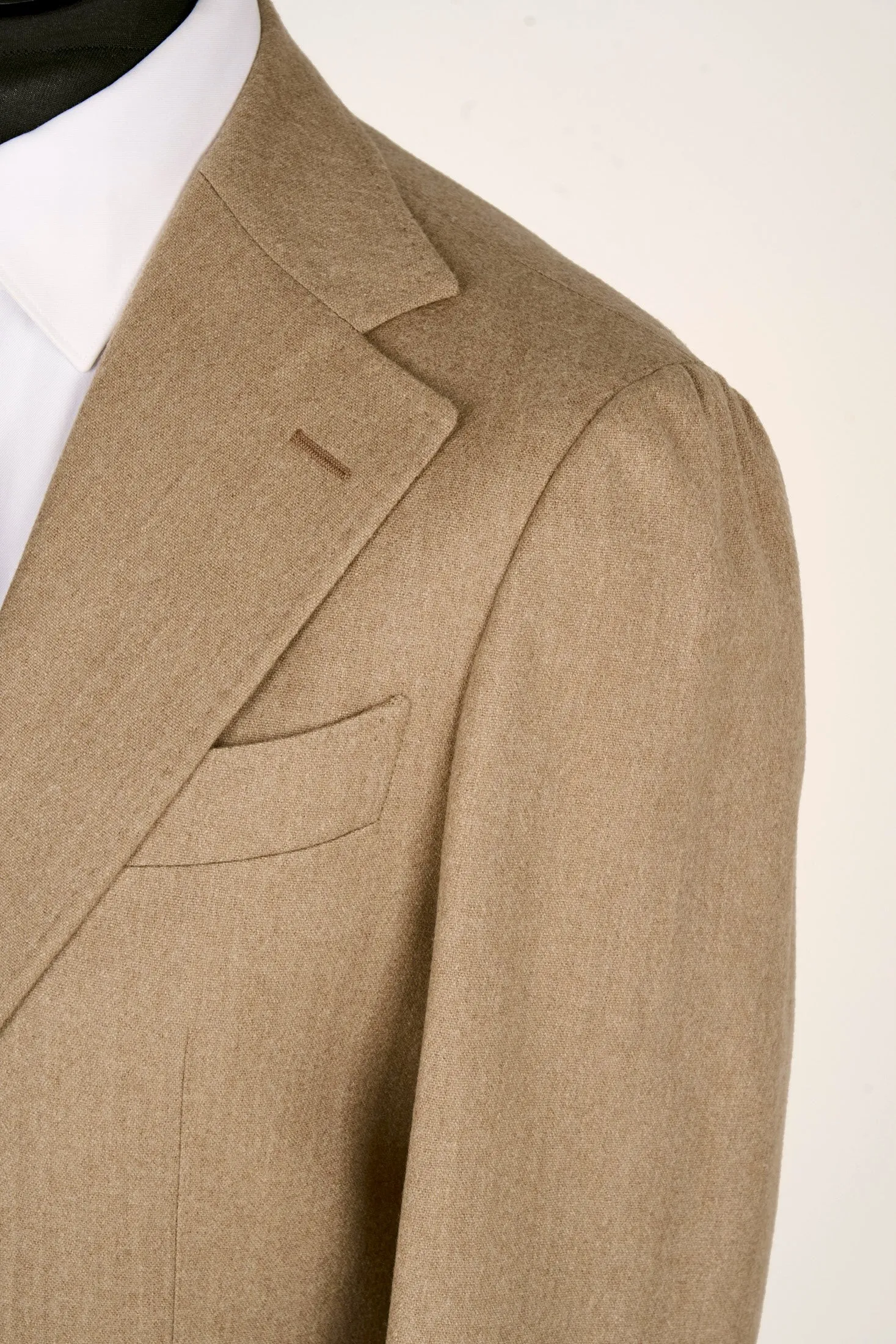 New Suitsupply Havana Light Brown Wool and Cashmere Wide Lapel Blazer - Size 38R, 40S, 42L