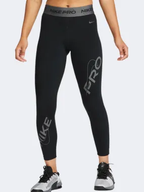 Nike  Women Training Tight Black/Iron Silver