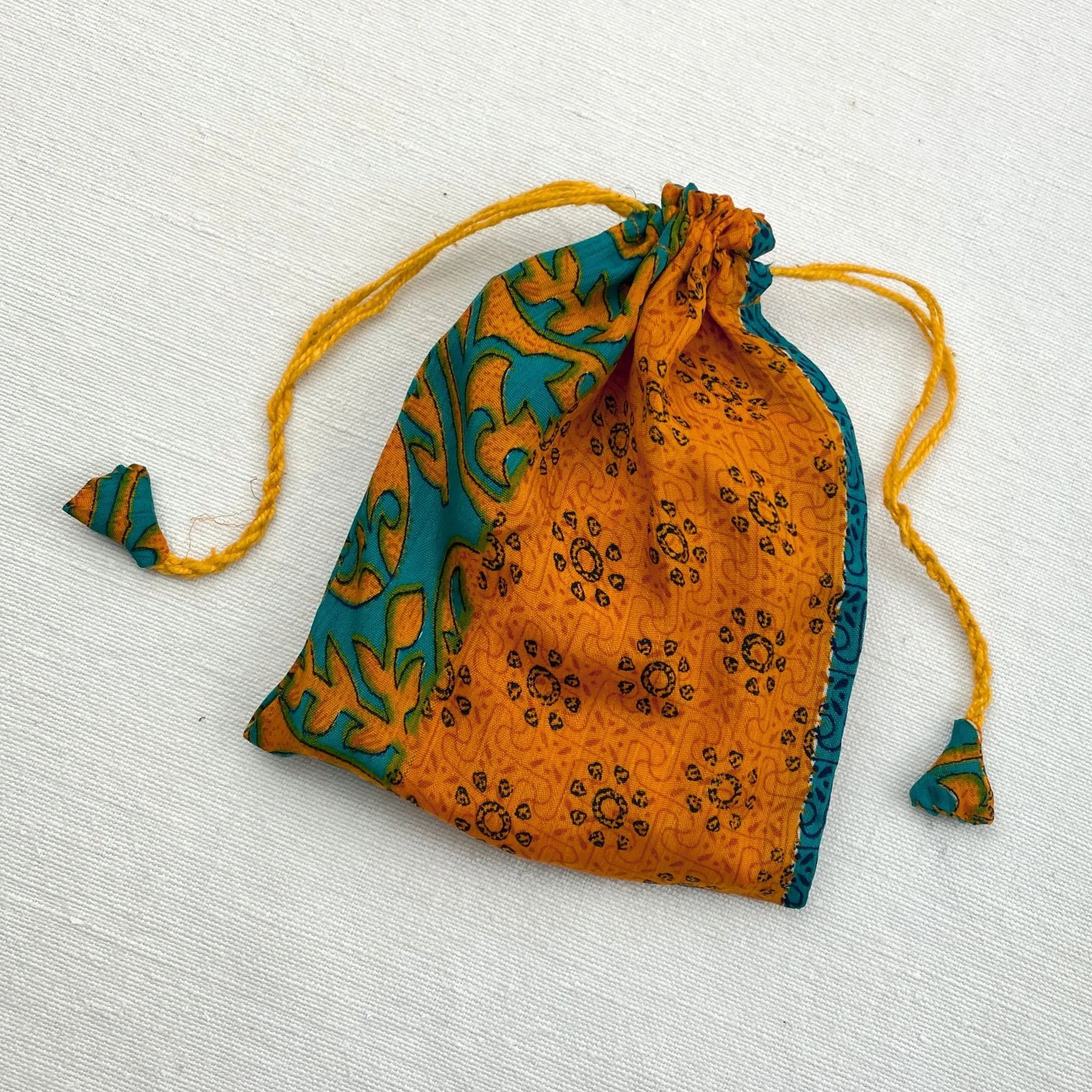 NIRMALA Recycled Sari Fabric Refillable Lavender Bag