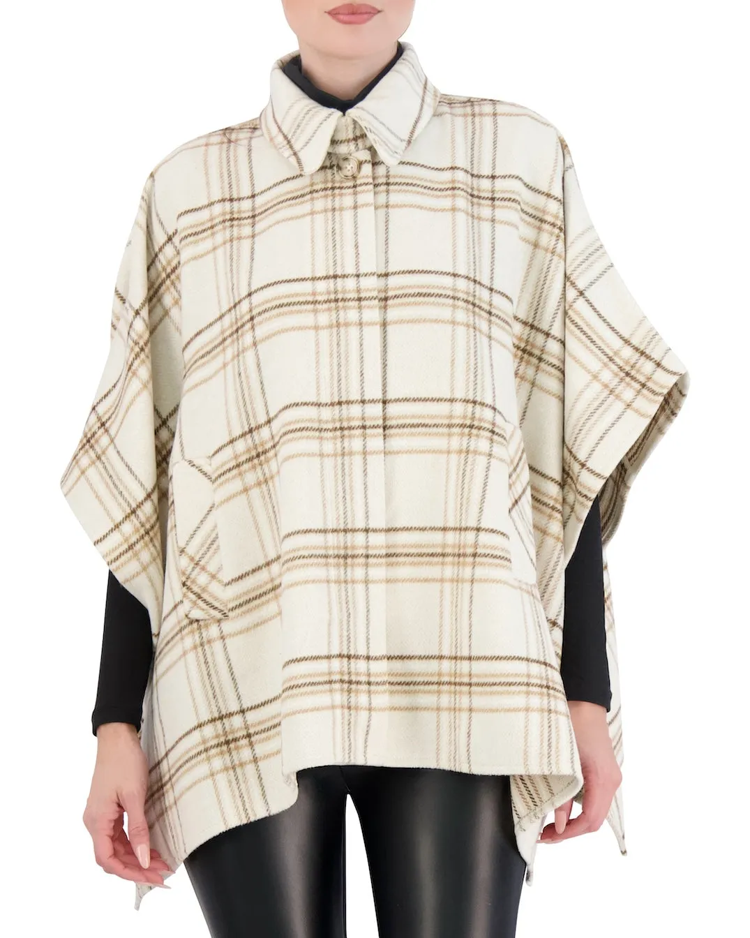 Ookie & Lala Vegan Cashmere Plaid Cape