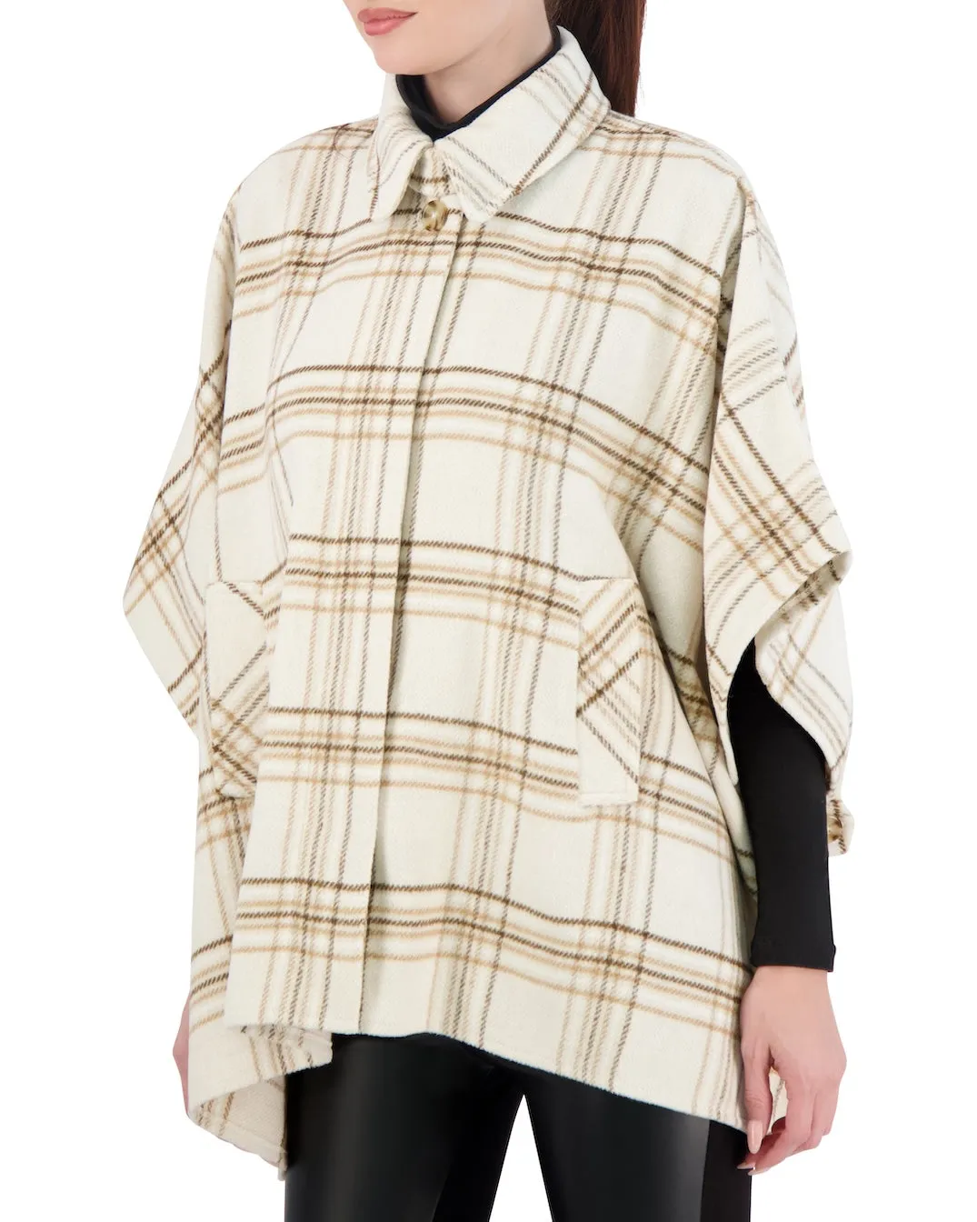 Ookie & Lala Vegan Cashmere Plaid Cape