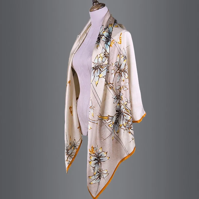 Outside Charmeuse Silk Scarf 135