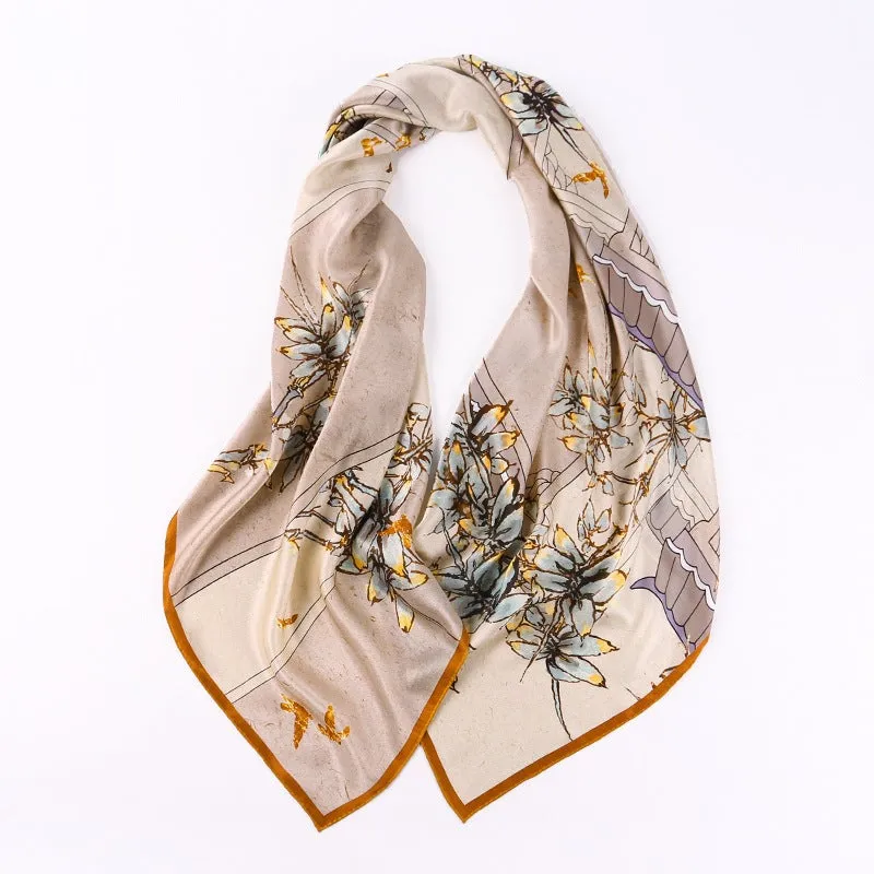 Outside Charmeuse Silk Scarf 135