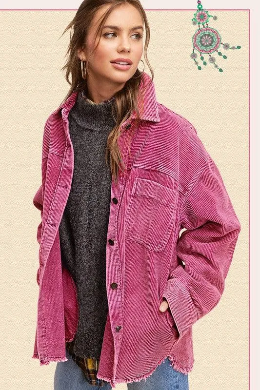 Oversized Corduroy Shacket