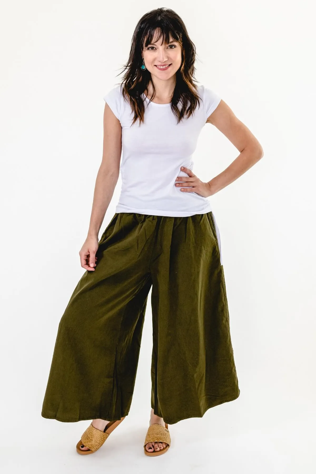 Palazzo Pants - Green