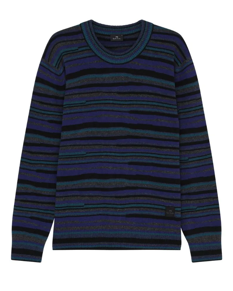 Paul Smith Crew Neck Merino Knit - Blue