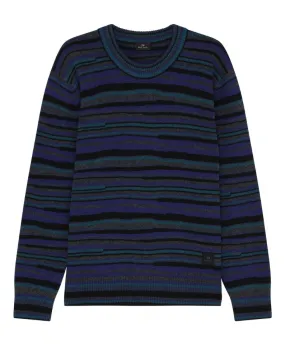 Paul Smith Crew Neck Merino Knit - Blue