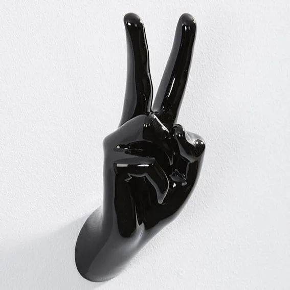 Peace - Hand Wall Hook by Thelermont Hupton