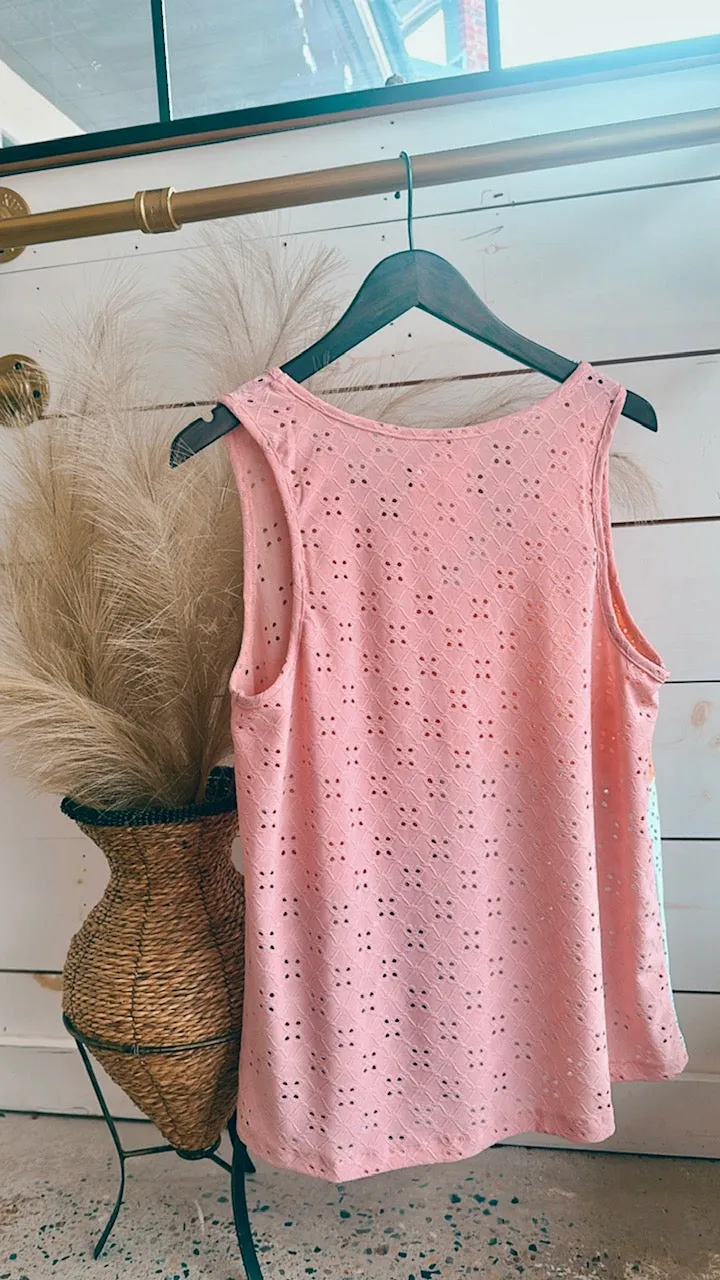 Peachy Keen Colorblock Tank Top