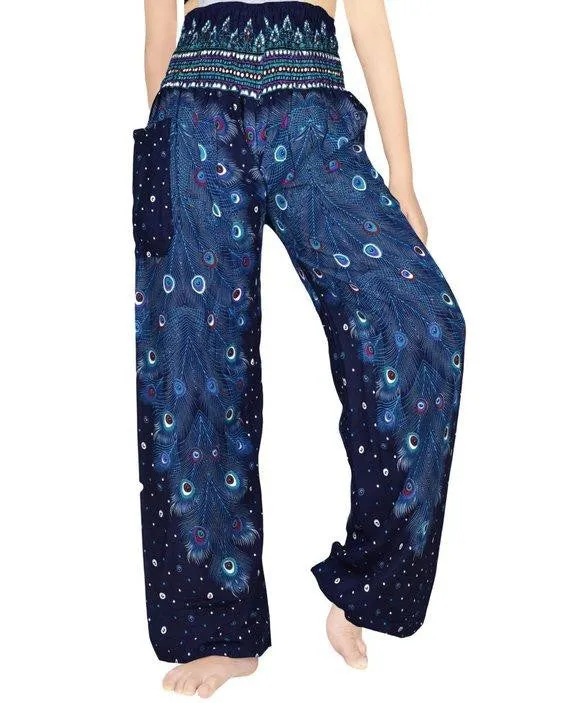 PEACOCK Women Boho Pants Hippie Pants Yoga Pants