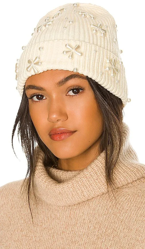 Pearl Snowflake Beanie