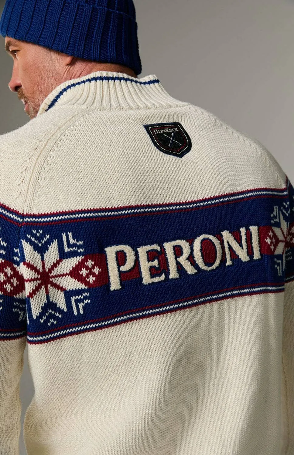 Peroni X Alp N Rock Fairisle Zip Sweater | Ivory