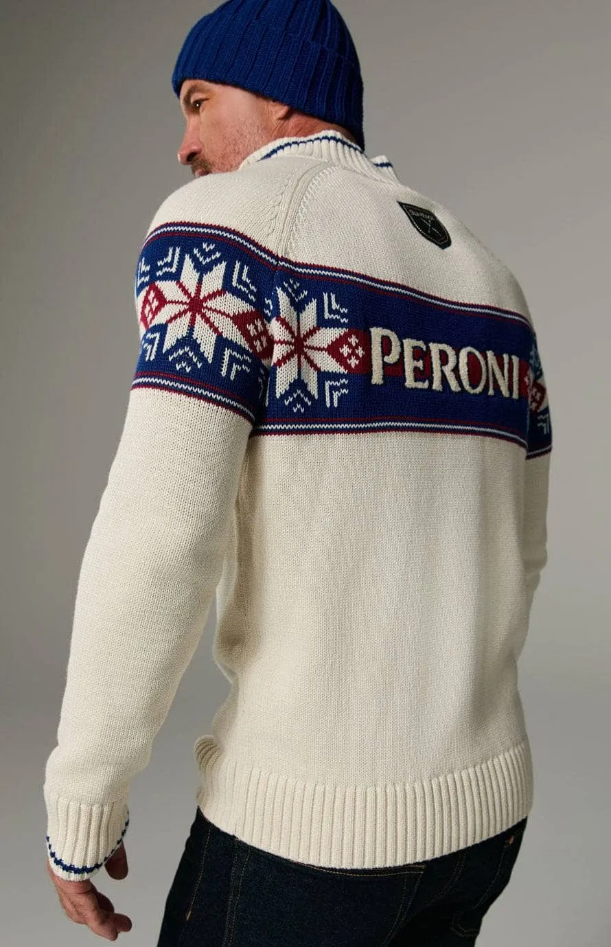 Peroni X Alp N Rock Fairisle Zip Sweater | Ivory